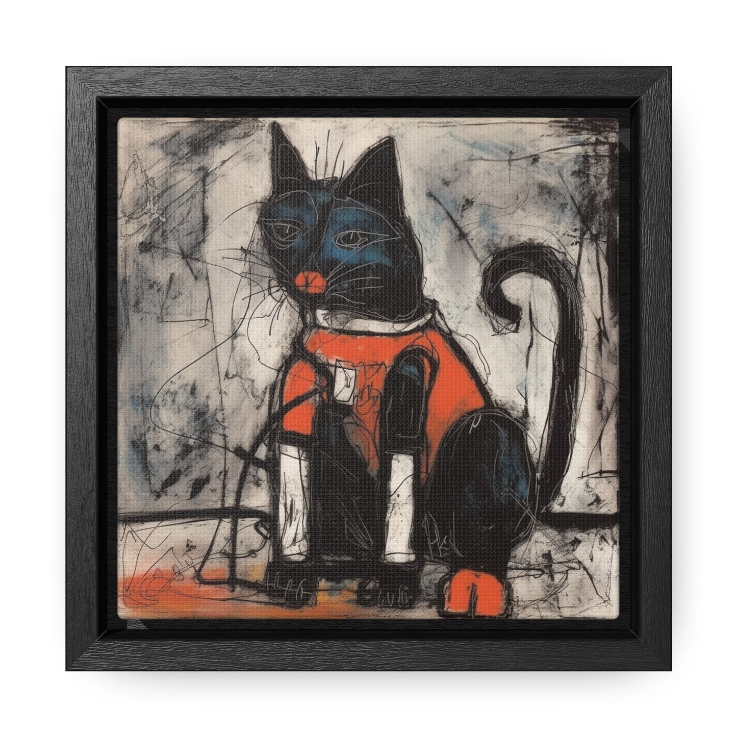 Cat 37, Gallery Canvas Wraps, Square Frame