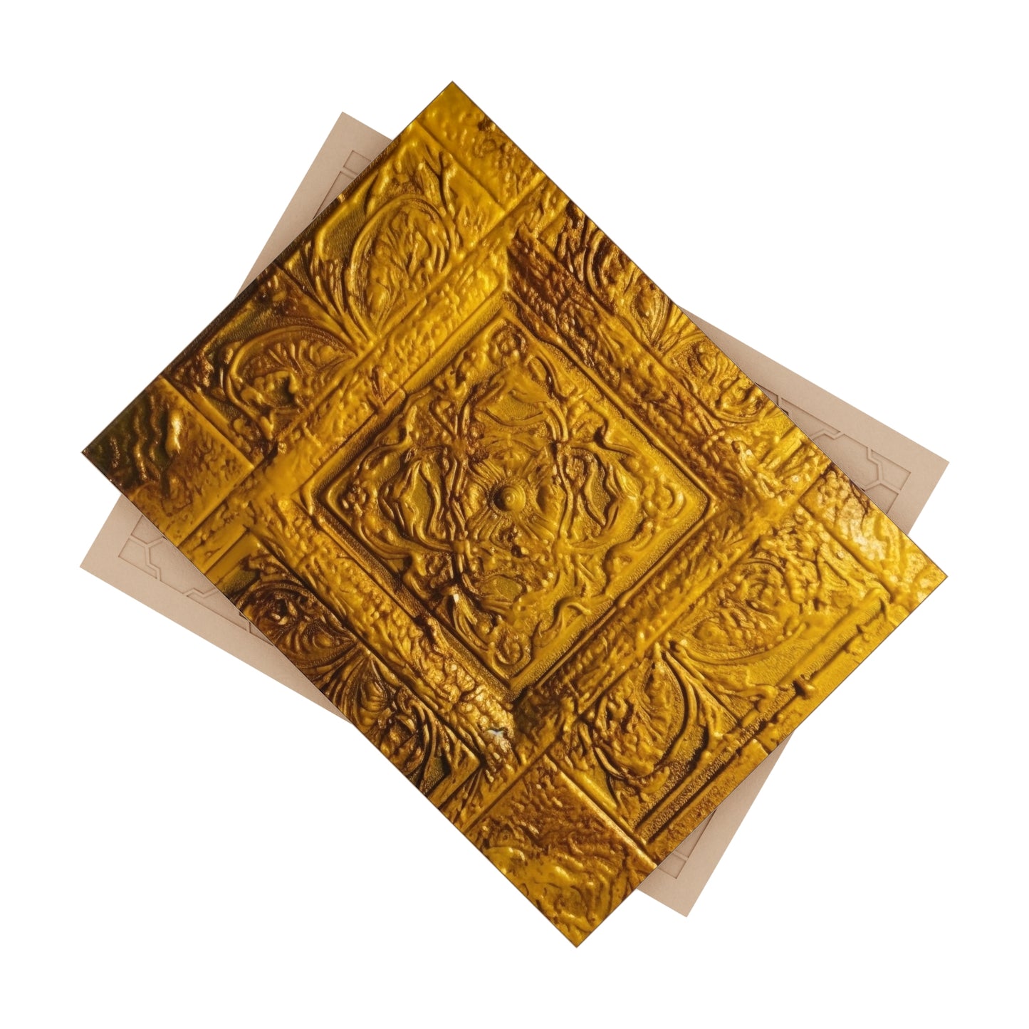 Gold 9, Ceramic Photo Tile