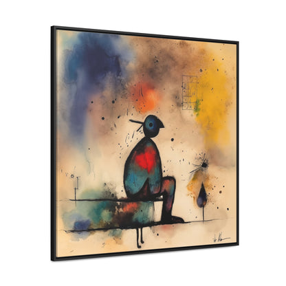 Sad Man 4, Valentinii, Gallery Canvas Wraps, Square Frame