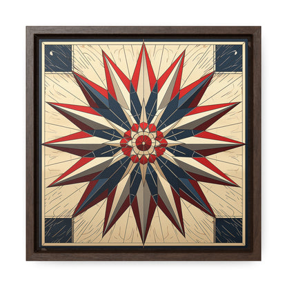 Flag 14, Gallery Canvas Wraps, Square Frame