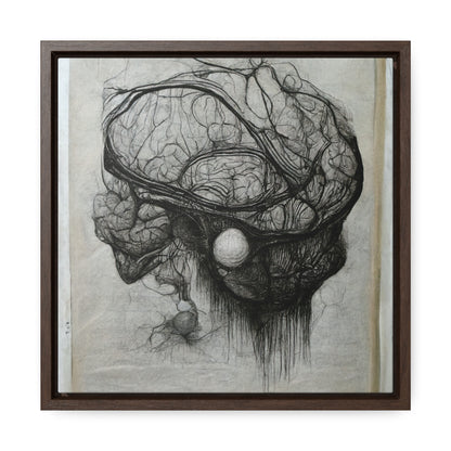 Brain 60, Valentinii, Gallery Canvas Wraps, Square Frame