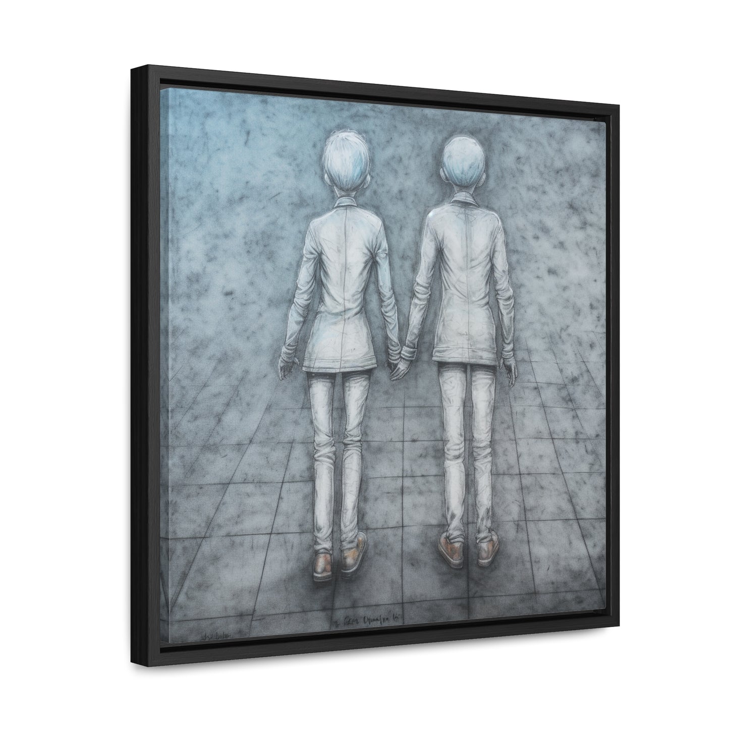 The Courage of Vulnerability 2, Valentinii, Gallery Canvas Wraps, Square Frame