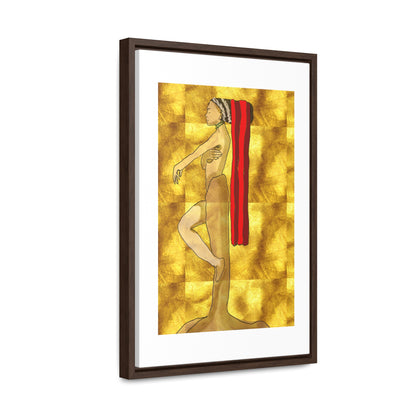 Woman in Gold, Original Eduard Pavel, Gallery Canvas Wraps, Vertical Frame