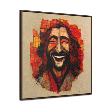 Jesus smiling 6, Valentinii, Gallery Canvas Wraps, Square Frame