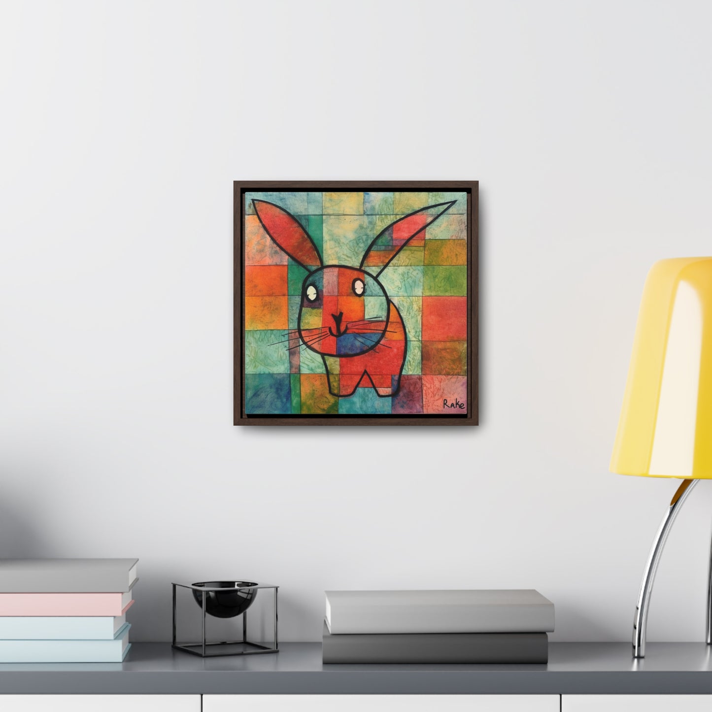 Rabbit 34, Gallery Canvas Wraps, Square Frame