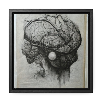 Brain 60, Valentinii, Gallery Canvas Wraps, Square Frame