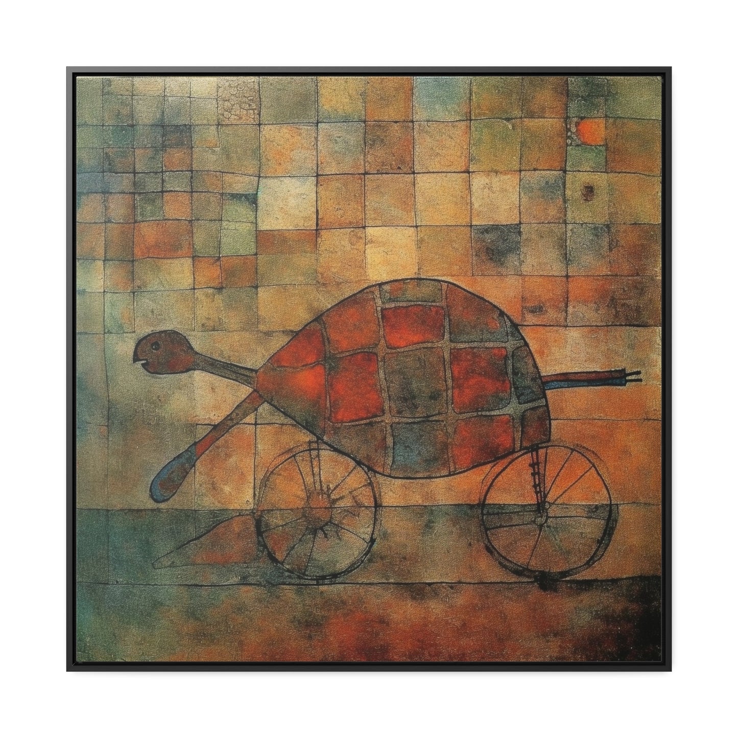 Turtle 16, Gallery Canvas Wraps, Square Frame