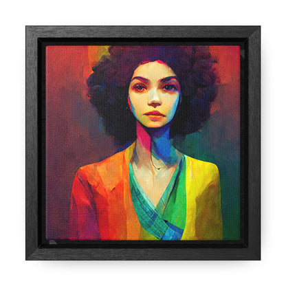 Lady's faces 20, Valentinii, Gallery Canvas Wraps, Square Frame