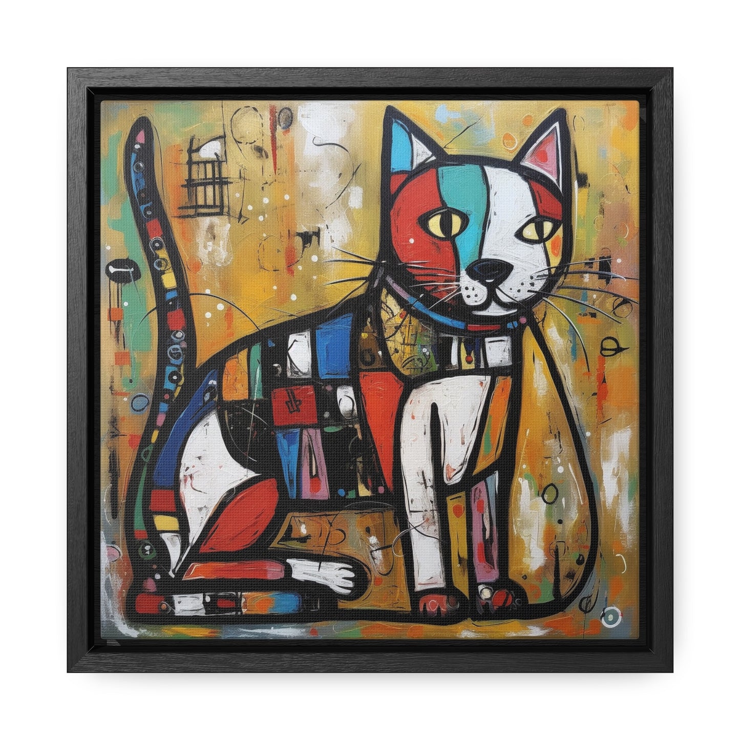 Cat 104, Gallery Canvas Wraps, Square Frame