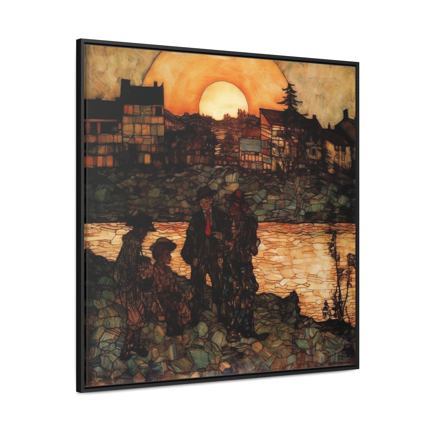 Land of the Sun 47, Valentinii, Gallery Canvas Wraps, Square Frame