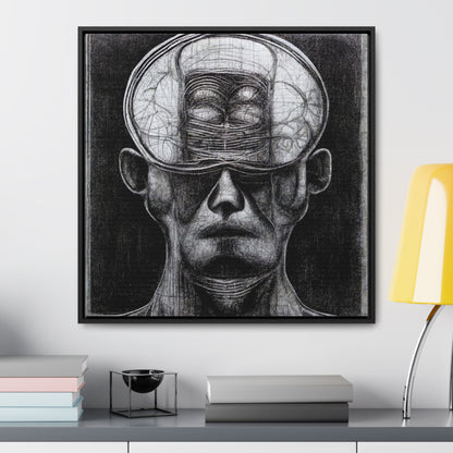 Brain 35, Valentinii, Gallery Canvas Wraps, Square Frame