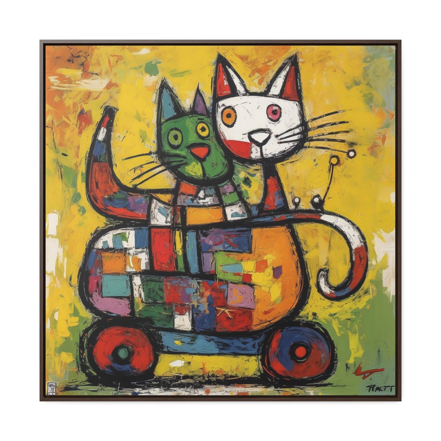 Cat 155, Gallery Canvas Wraps, Square Frame