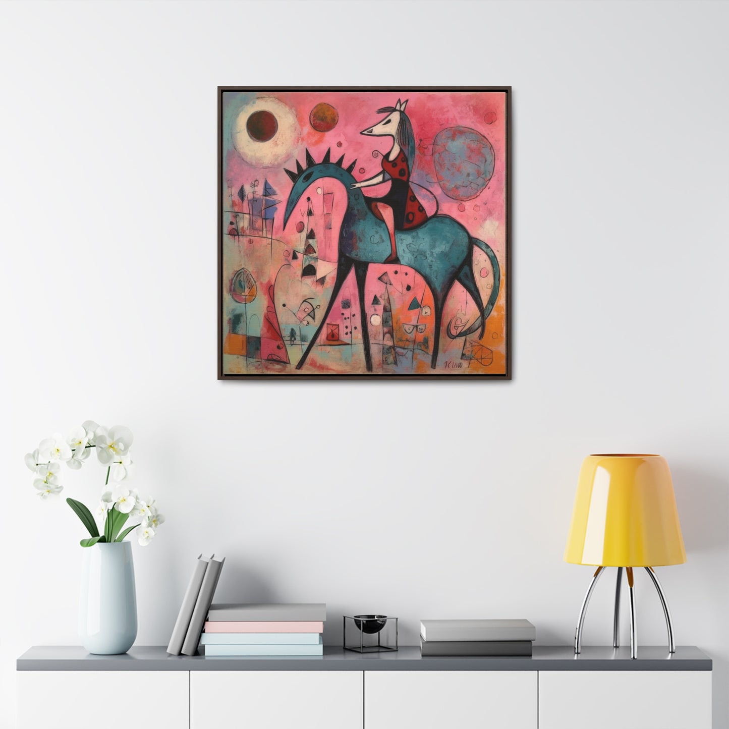 The Dreams of the Child 19, Gallery Canvas Wraps, Square Frame