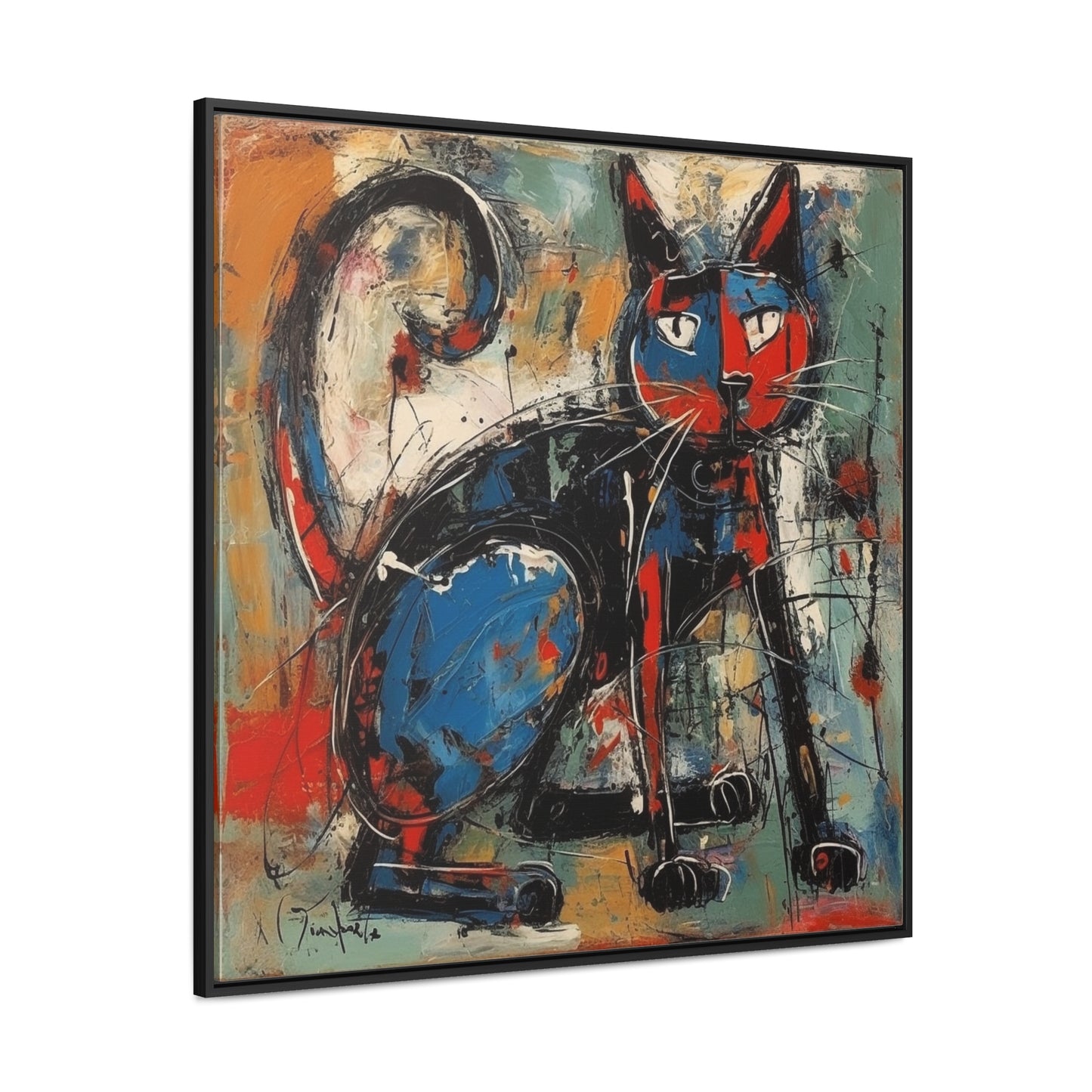 Cat 39, Gallery Canvas Wraps, Square Frame