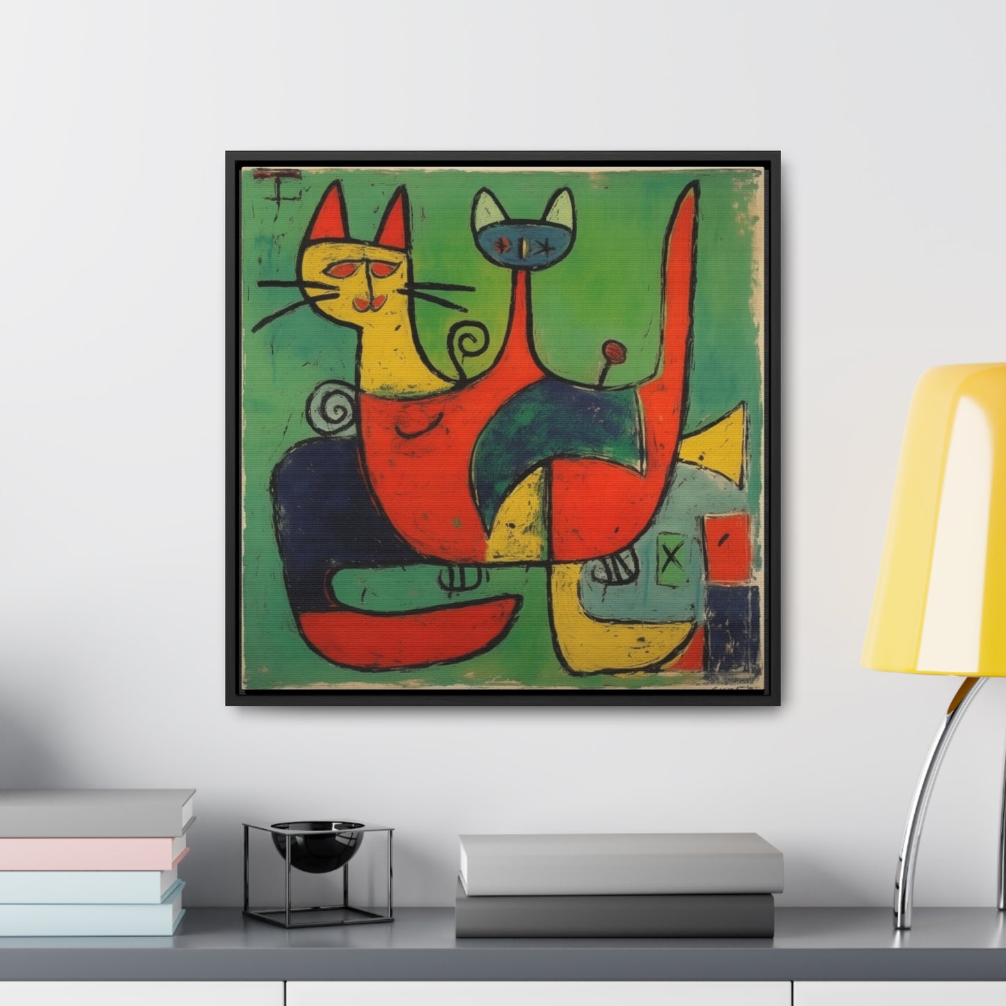 Cat 143, Gallery Canvas Wraps, Square Frame