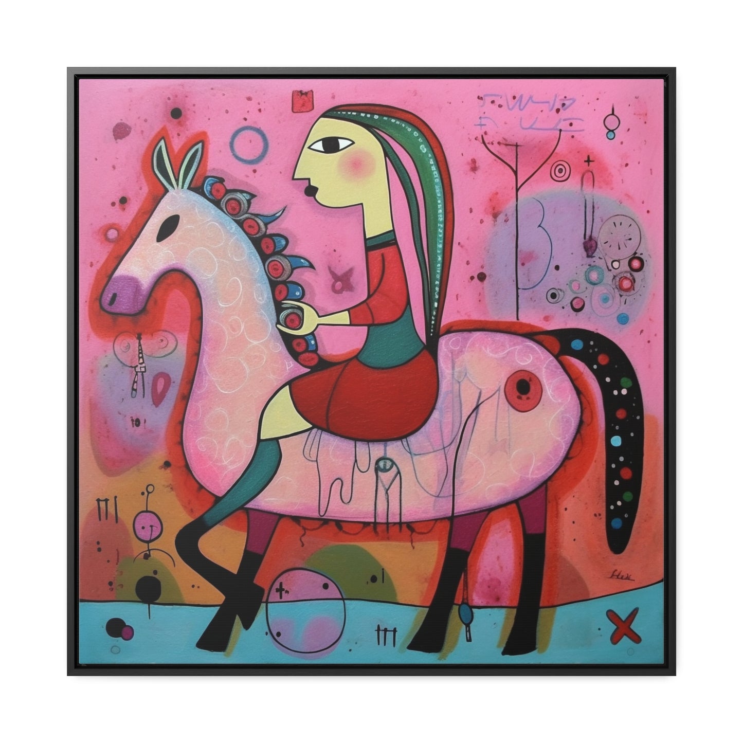 The Dreams of the Child 10, Gallery Canvas Wraps, Square Frame