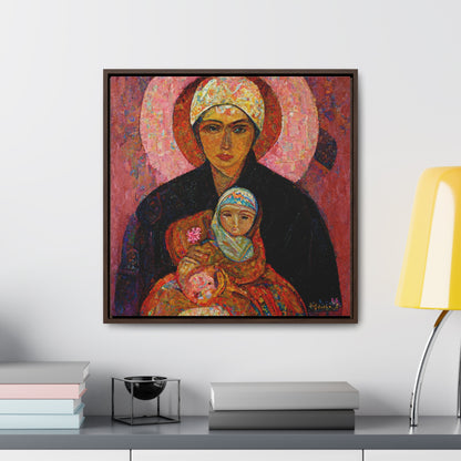 Mary and the Child 7, Valentinii, Gallery Canvas Wraps, Square Frame