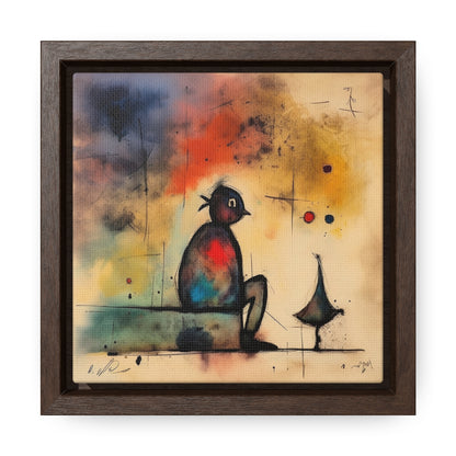 Sad Man 9, Gallery Canvas Wraps, Square Frame