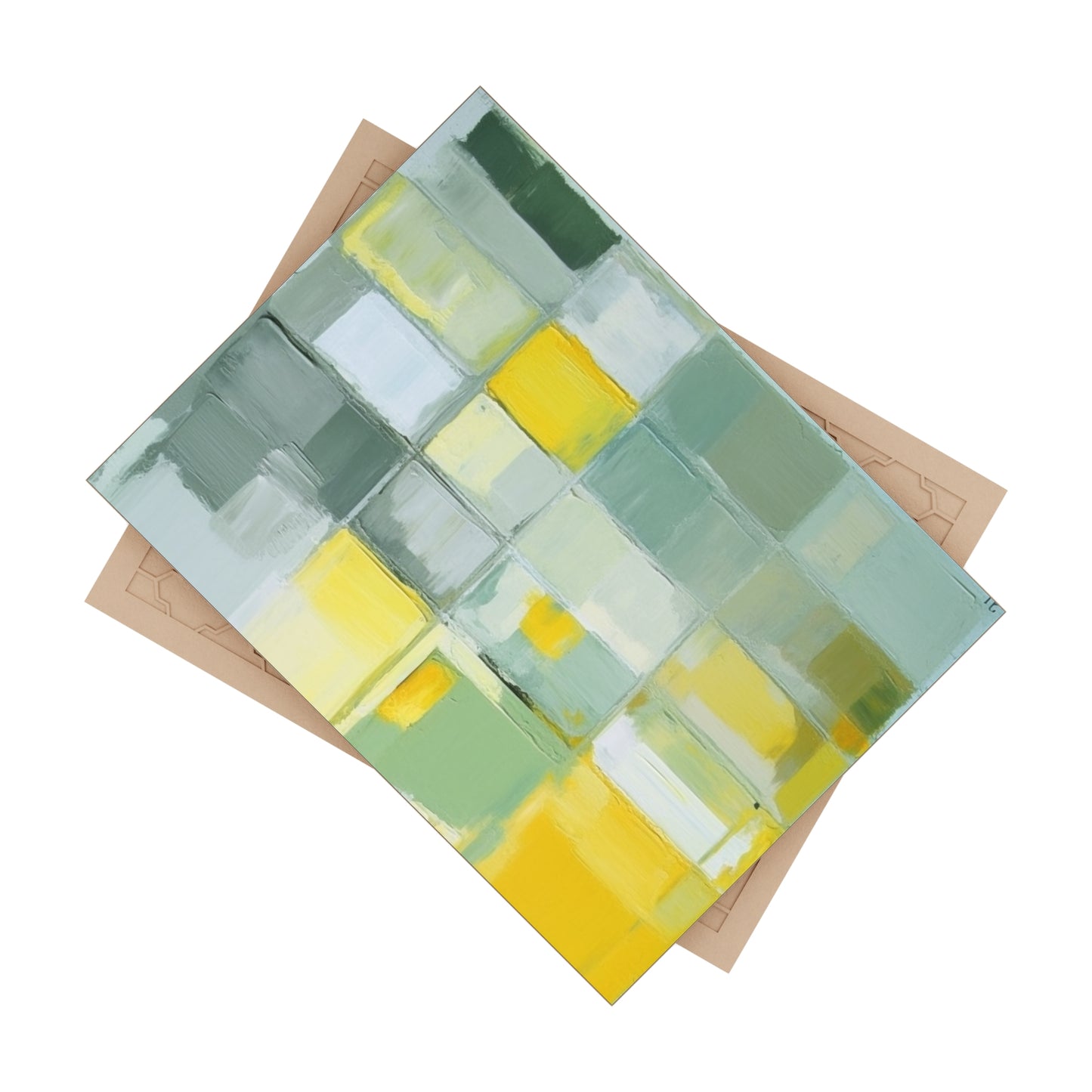 Yellow 4 , Ceramic Photo Tile