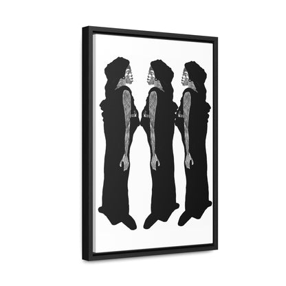 Three Women, Original Eduard Pavel, Gallery Canvas Wraps, Vertical Frame