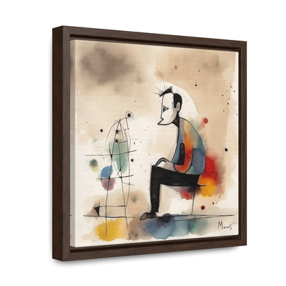 Sad Man 5, Valentinii, Gallery Canvas Wraps, Square Frame