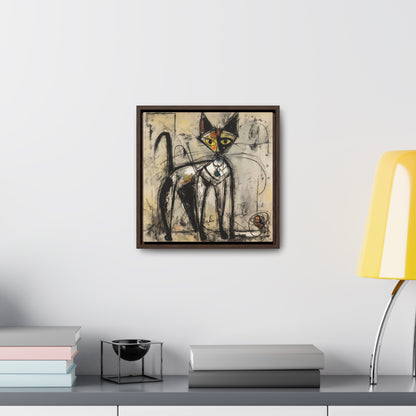 Cat 51, Gallery Canvas Wraps, Square Frame