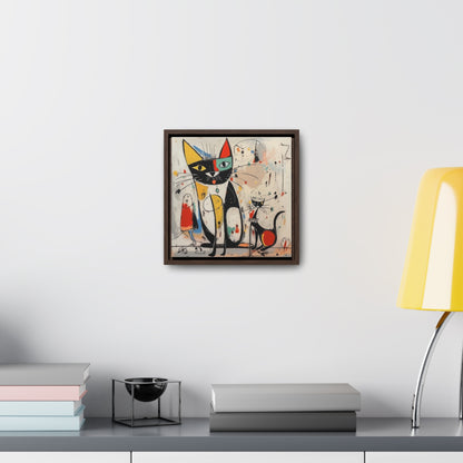 Cat 64, Gallery Canvas Wraps, Square Frame