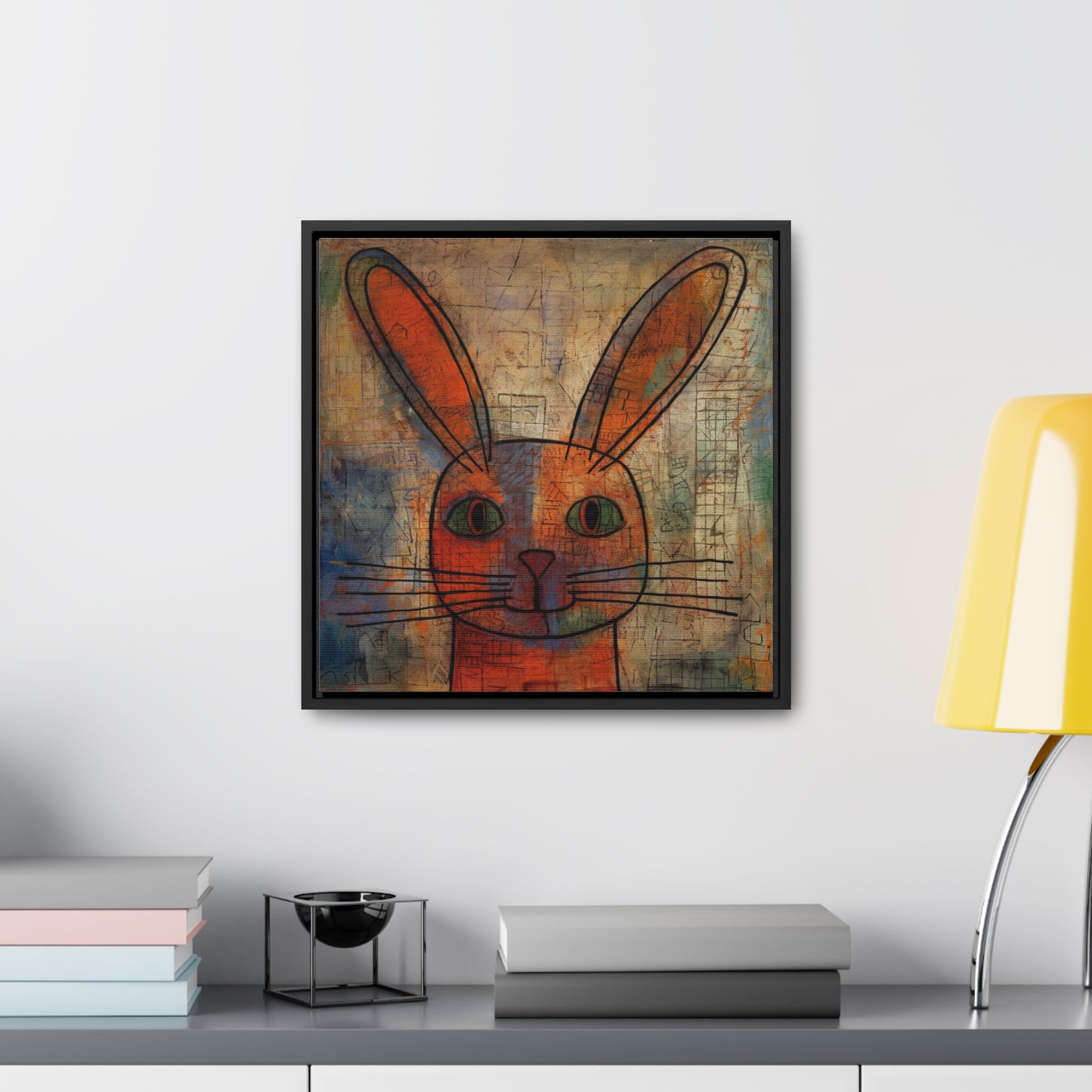 Rabbit 2, Gallery Canvas Wraps, Square Frame