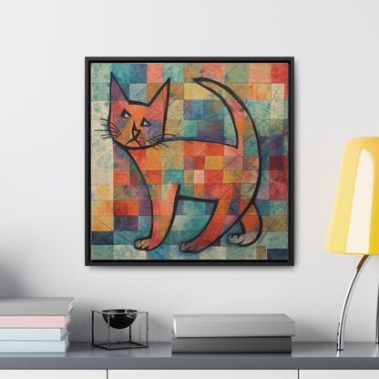 Cat 25, Gallery Canvas Wraps, Square Frame