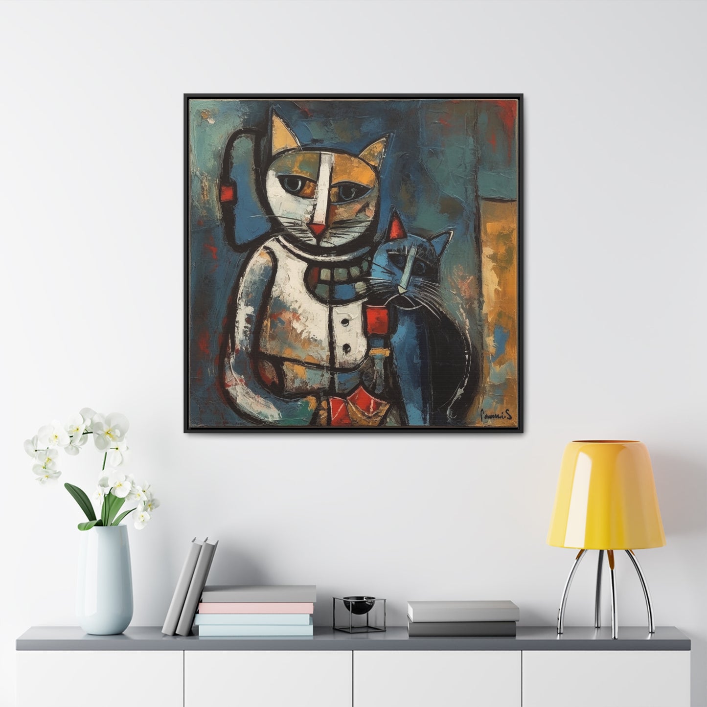 Cat 29, Gallery Canvas Wraps, Square Frame