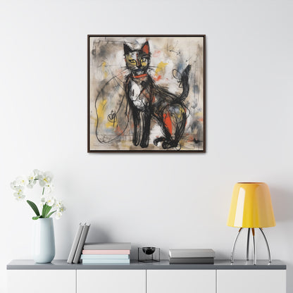 Cat 60, Gallery Canvas Wraps, Square Frame