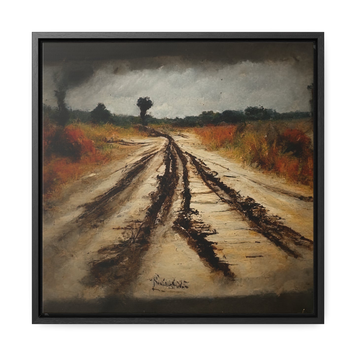 To the Rainy Land 9, Valentinii, Gallery Canvas Wraps, Square Frame