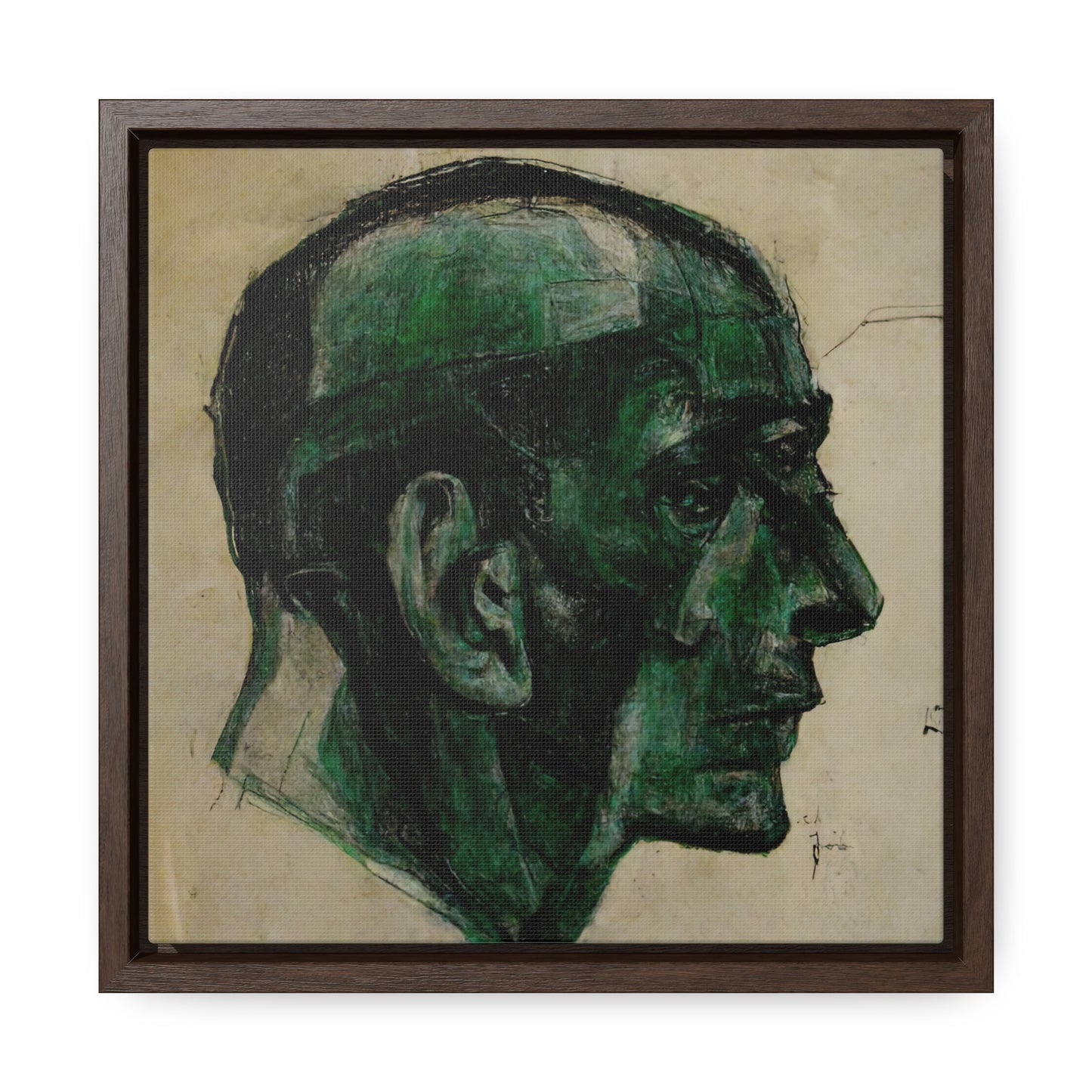 Heads 8, Valentinii, Gallery Canvas Wraps, Square Frame