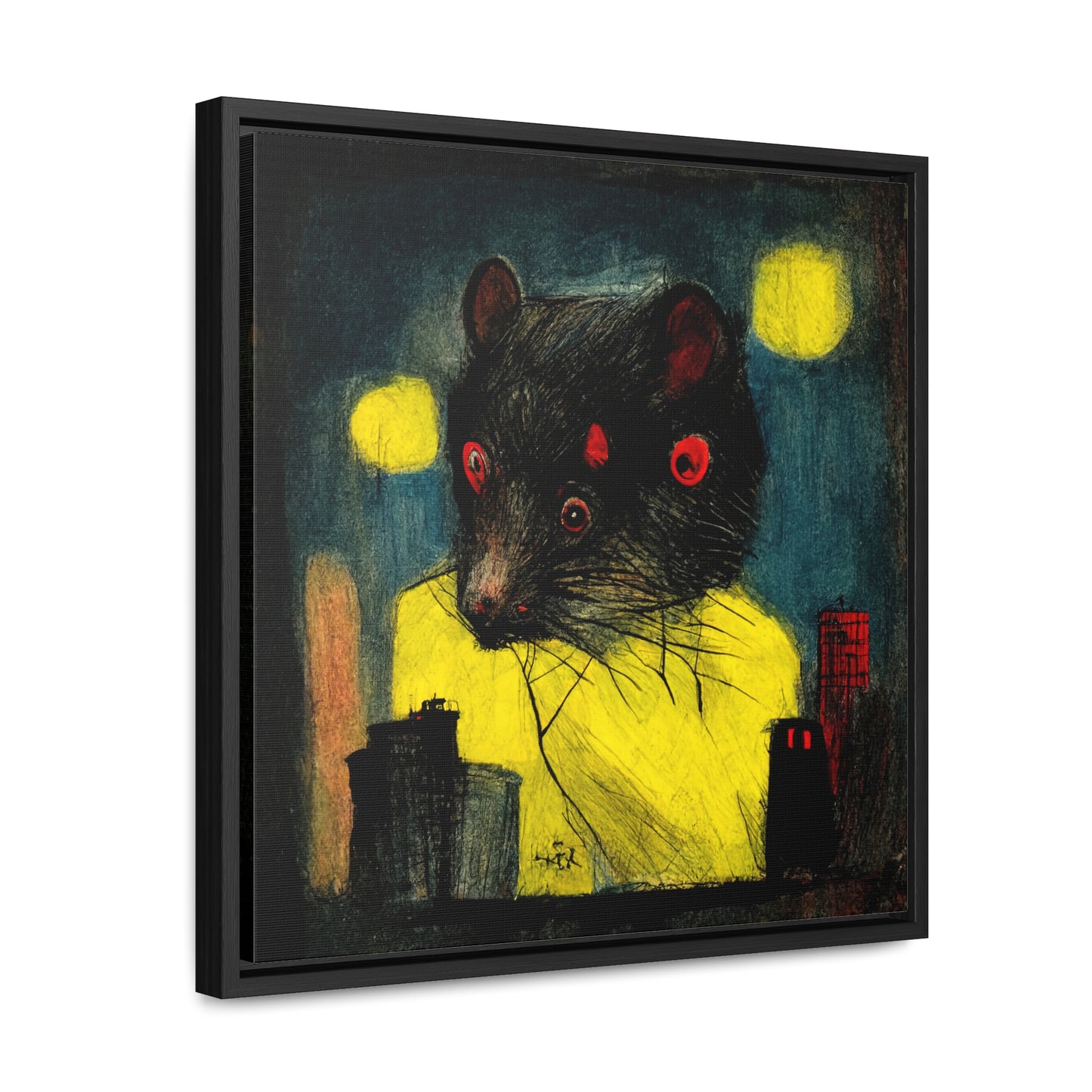 Urban Rat 6, Valentinii, Gallery Canvas Wraps, Square Frame