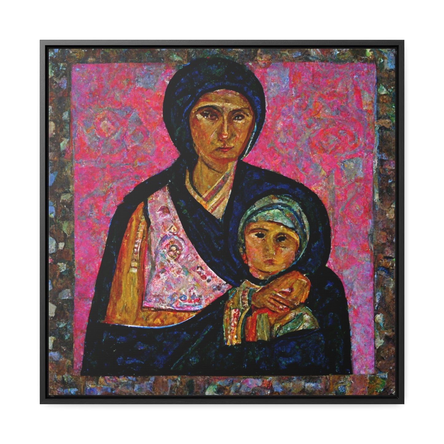 Mary and the Child 20, Valentinii, Gallery Canvas Wraps, Square Frame