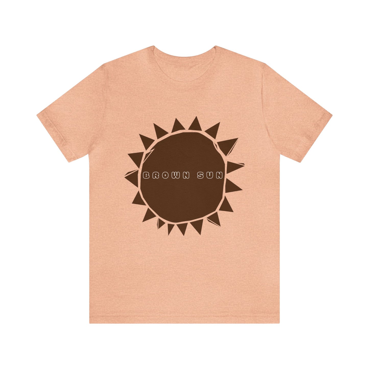 Brown Sun, Unisex Jersey Short Sleeve Tee