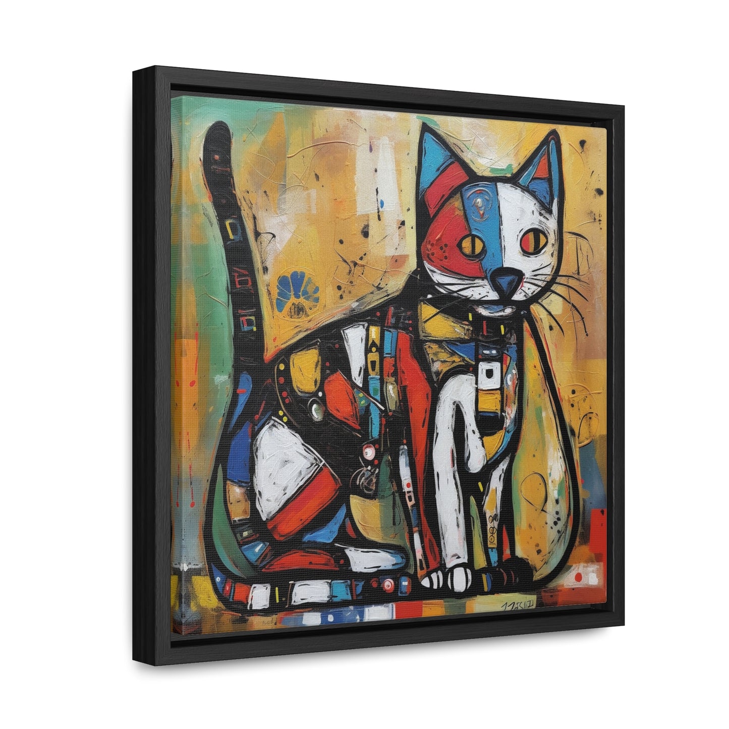 Cat 113, Gallery Canvas Wraps, Square Frame