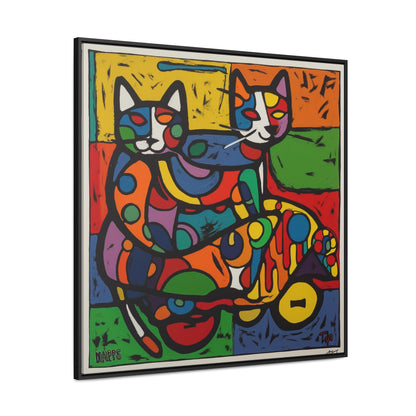 Cat 146, Gallery Canvas Wraps, Square Frame