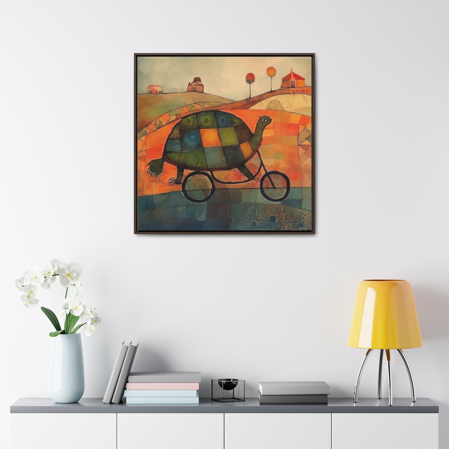 Turtle 13, Gallery Canvas Wraps, Square Frame