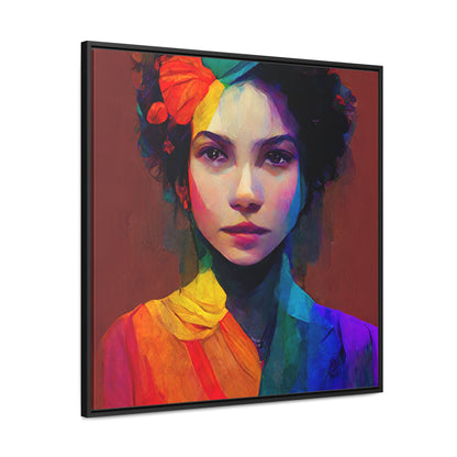 Lady's faces 15, Valentinii, Gallery Canvas Wraps, Square Frame