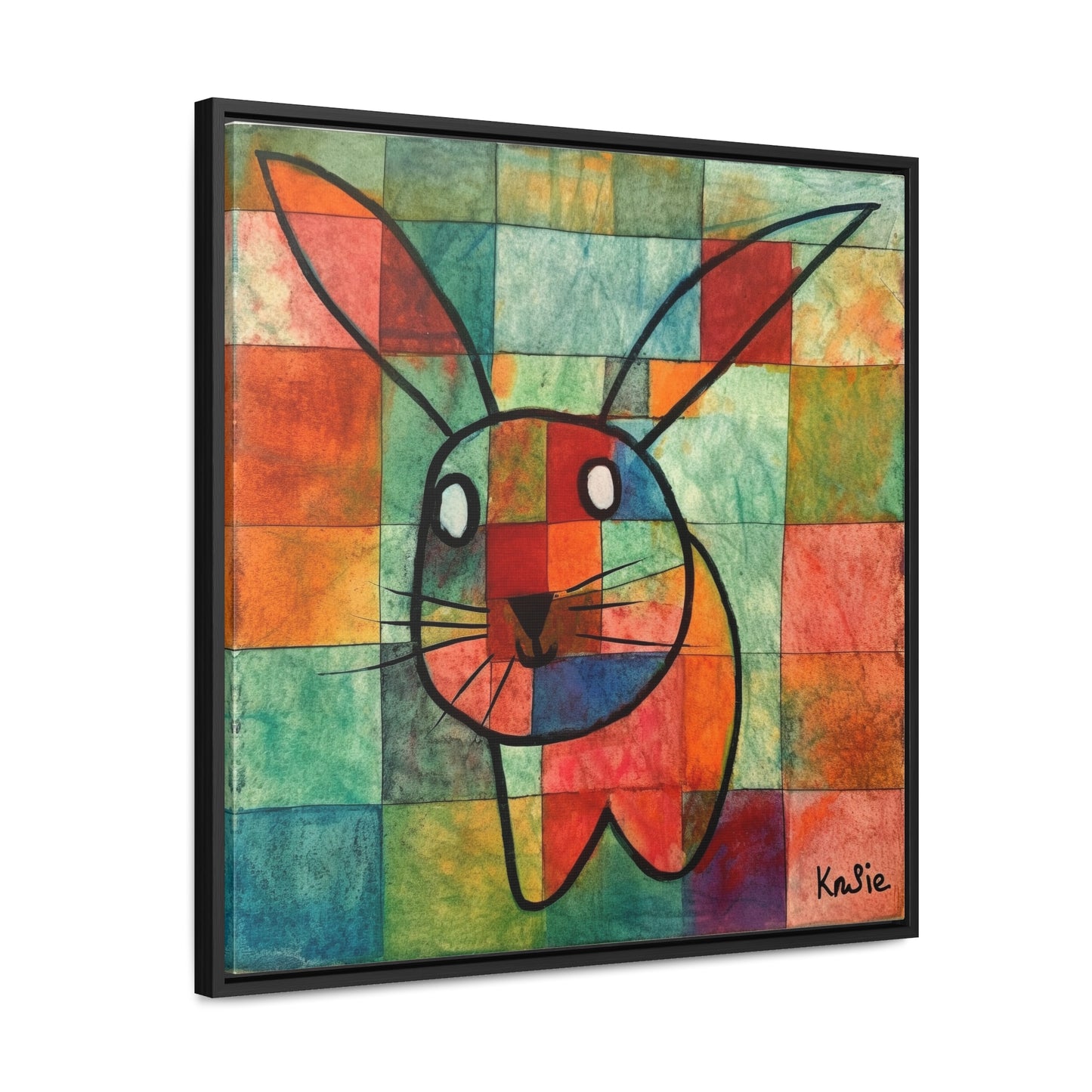 Rabbit 16, Gallery Canvas Wraps, Square Frame