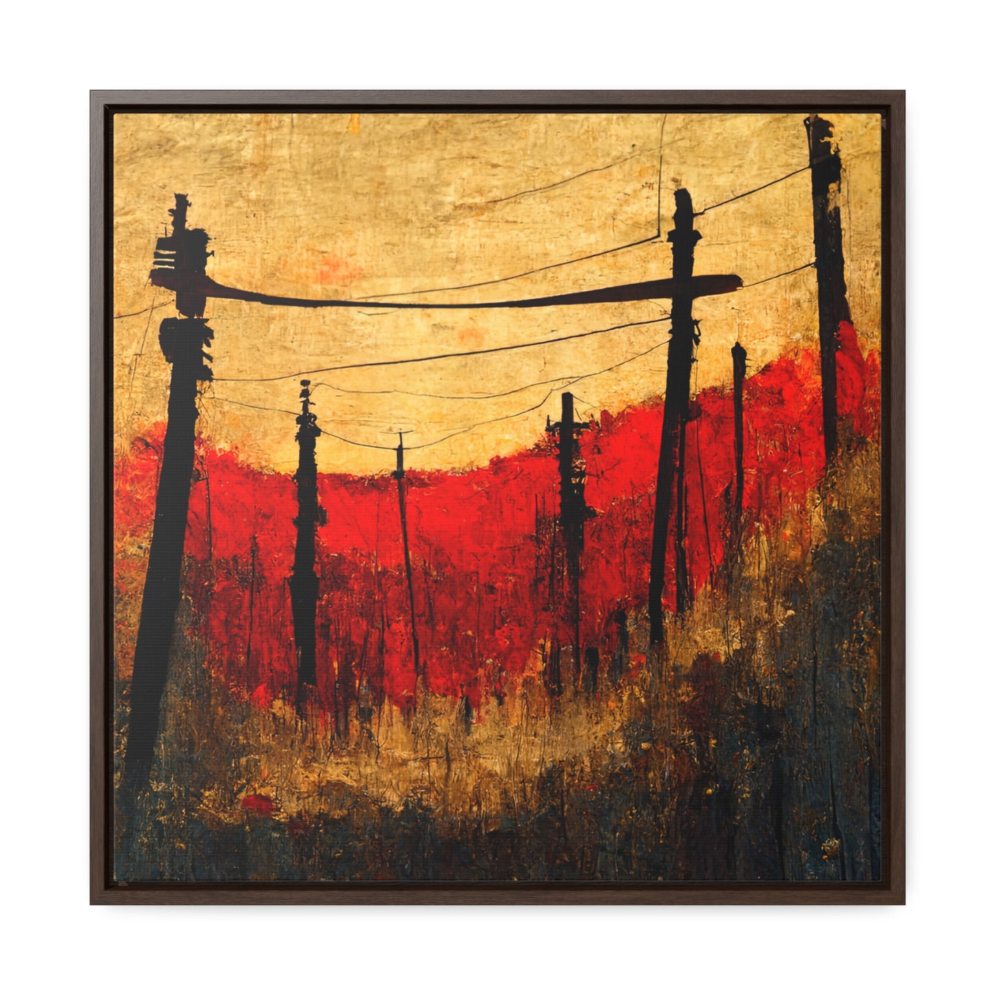 Land of the Sun 15, Valentinii, Gallery Canvas Wraps, Square Frame