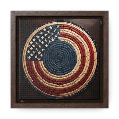 Flag 15, Gallery Canvas Wraps, Square Frame