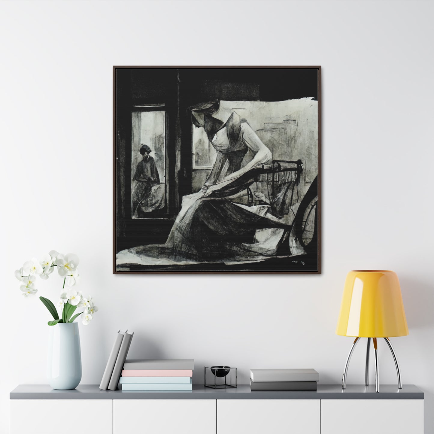 Domestic Memories 45, Valentinii, Gallery Canvas Wraps, Square Frame