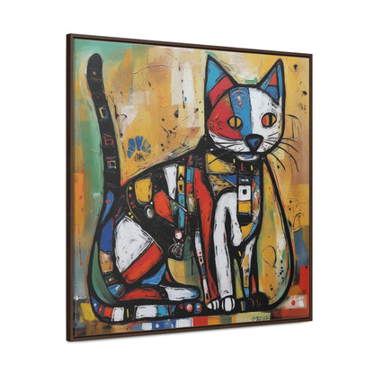 Cat 113, Gallery Canvas Wraps, Square Frame