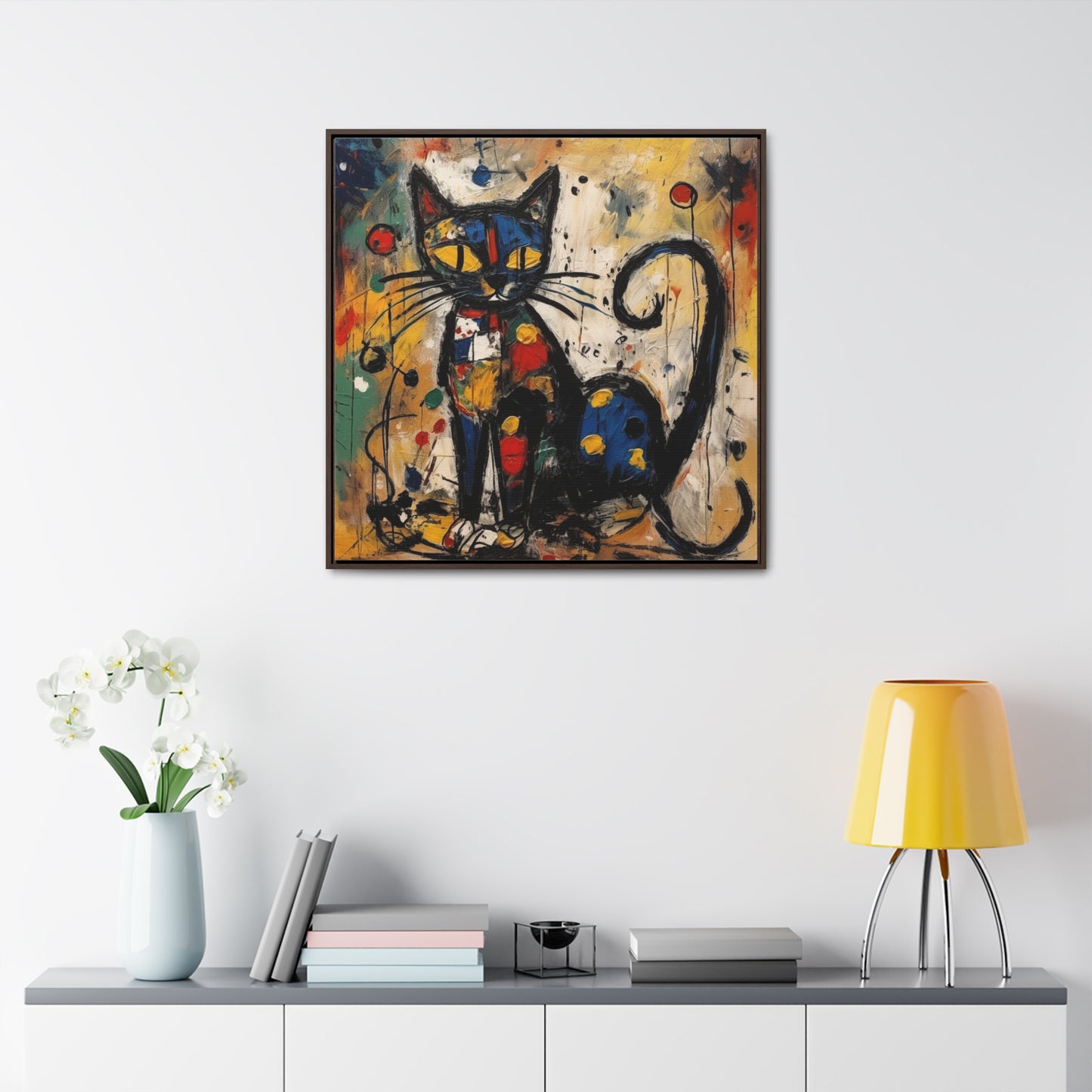 Cat 76, Gallery Canvas Wraps, Square Frame