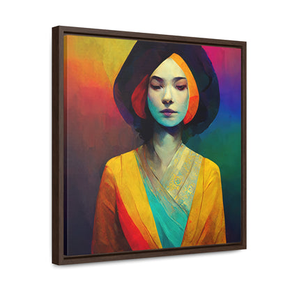 Lady's faces 6, Valentinii, Gallery Canvas Wraps, Square Frame