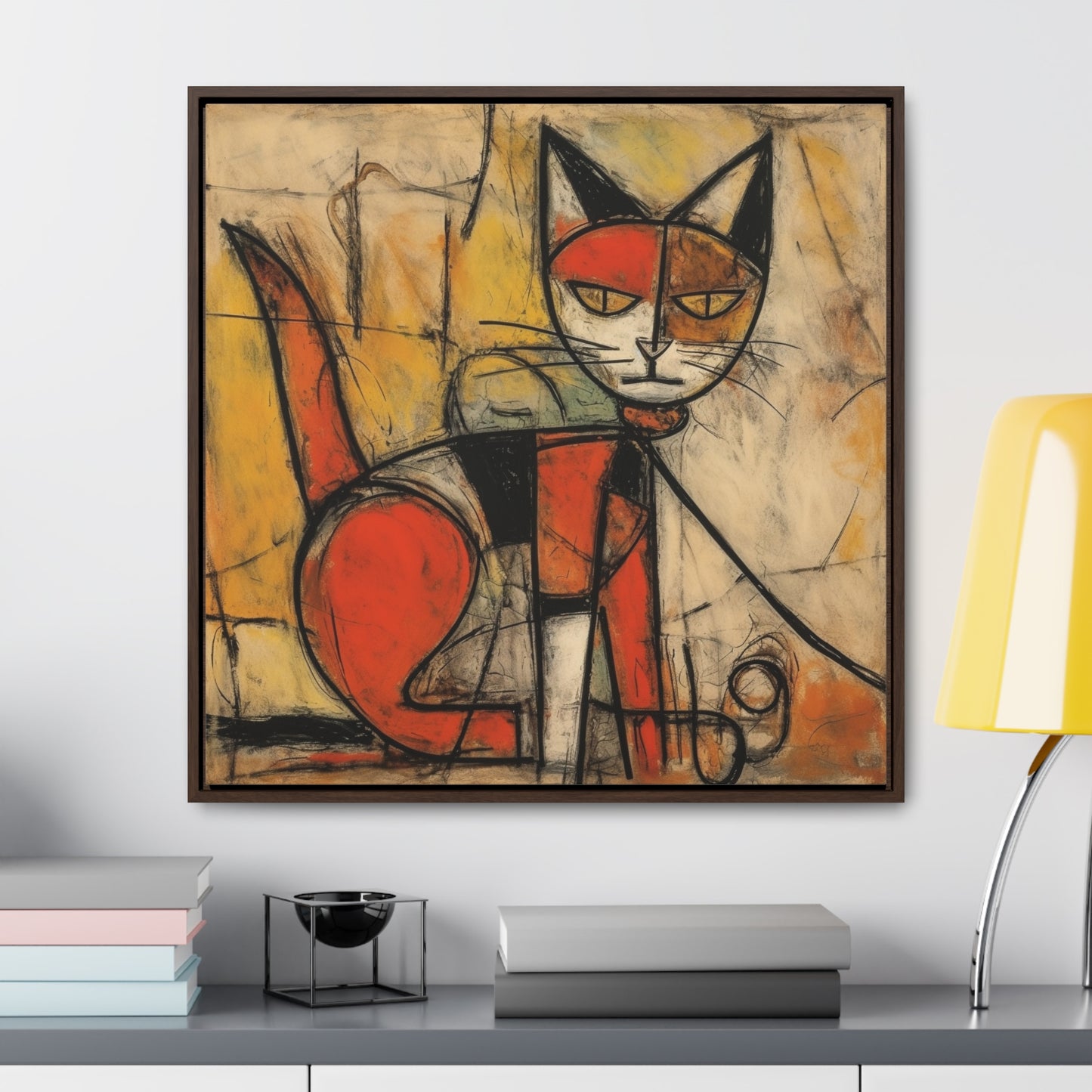 Cat 55, Gallery Canvas Wraps, Square Frame