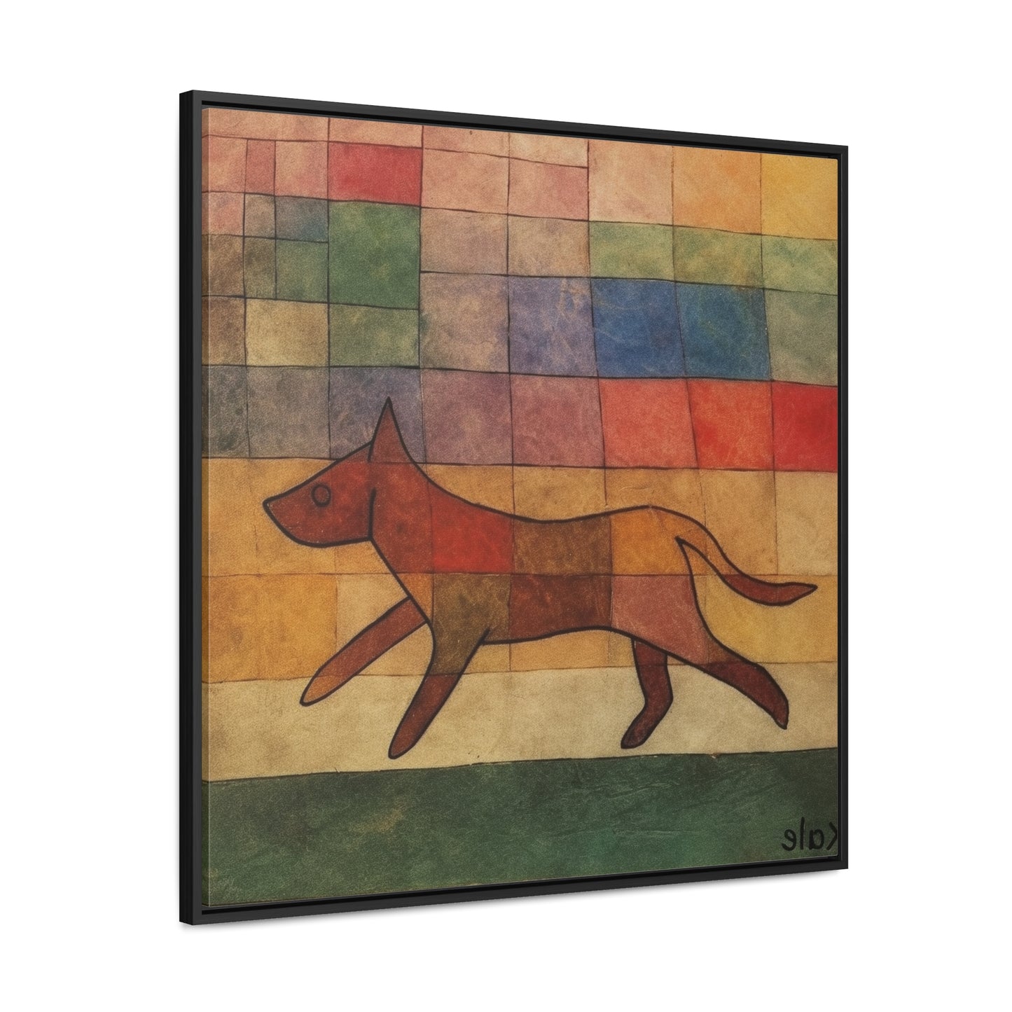 V Dog 4, Gallery Canvas Wraps, Square Frame