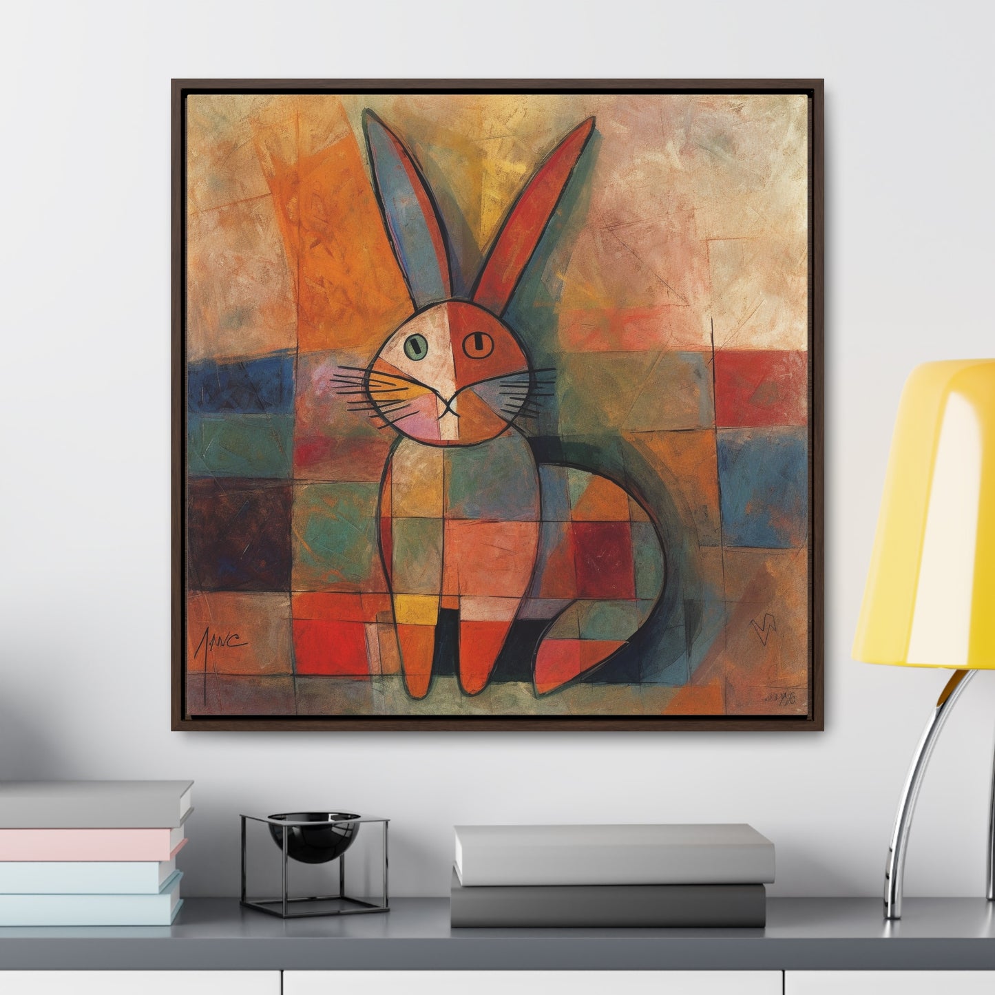 Rabbit 18, Gallery Canvas Wraps, Square Frame